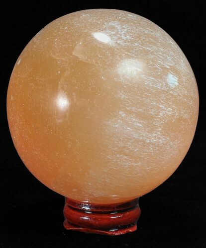 2 1/2" Polished, Orange Selenite Spheres - Photo 1